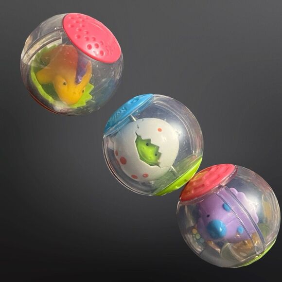 Fisher Price Peek a Boo Balls Lot of 12 Educational Sensory Balls - Picture 2 of 5